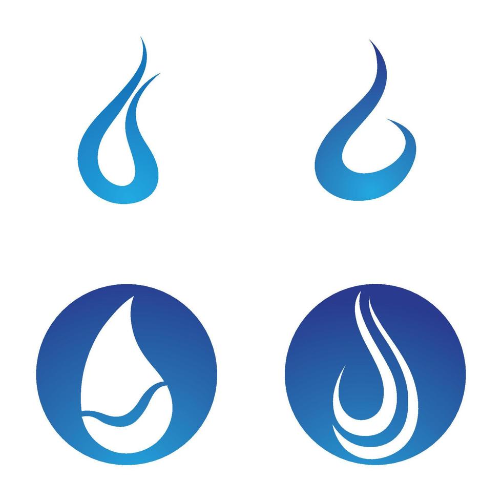 waterdruppel logo sjabloon vector