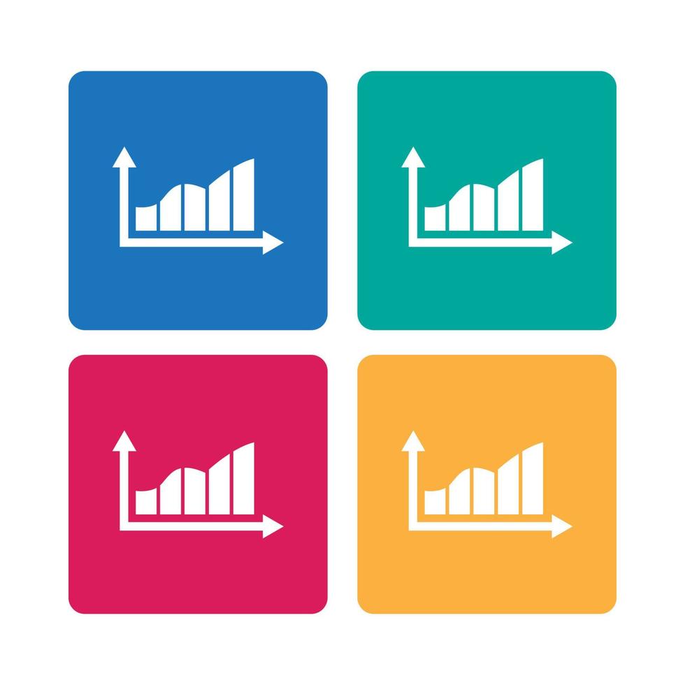 groeit diagram icoon vector illustratie