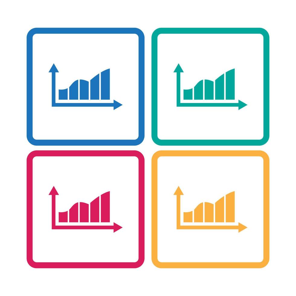 groeit diagram icoon vector illustratie