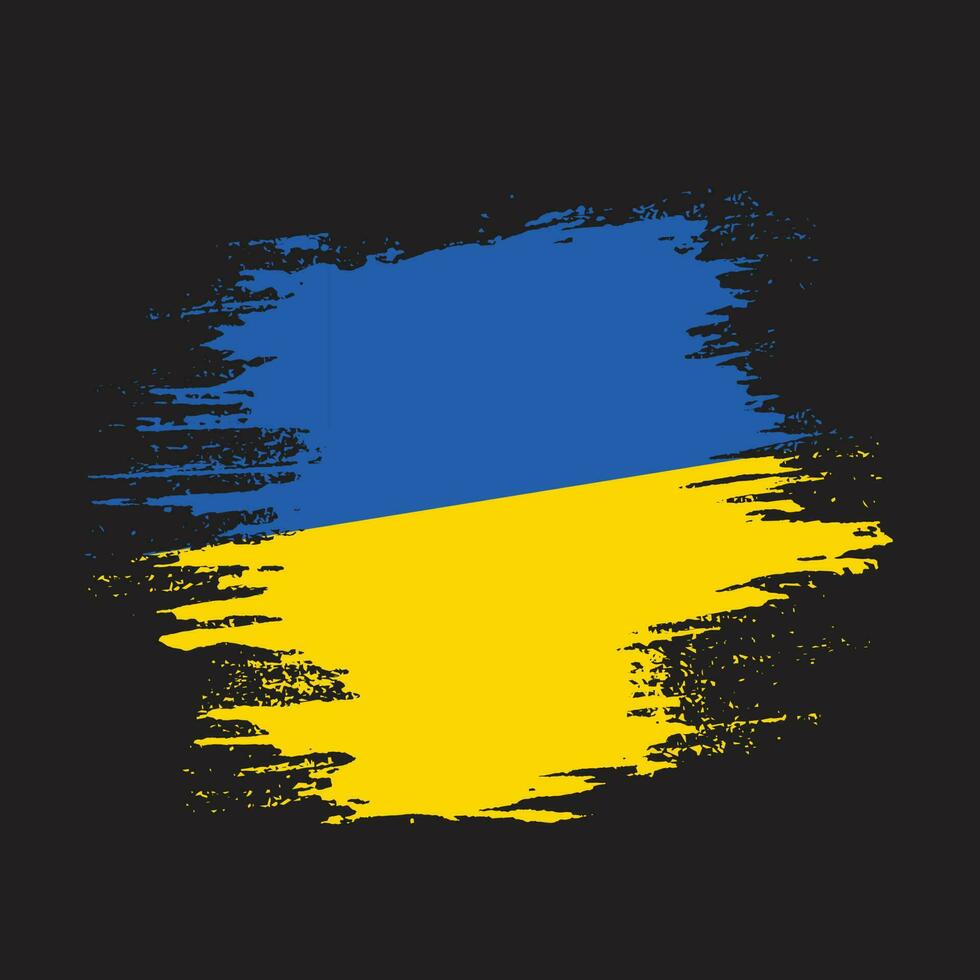 professioneel grunge structuur Oekraïne plons vlag vector
