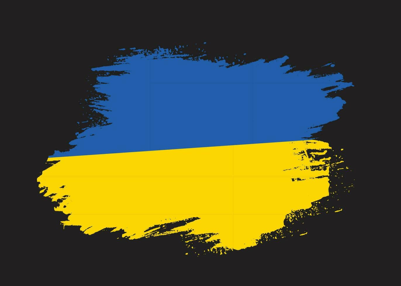 kleurrijk grunge effect Oekraïne vlag vector