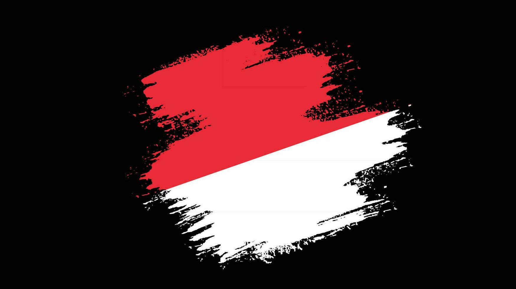 grunge structuur Indonesië vlag achtergrond vector