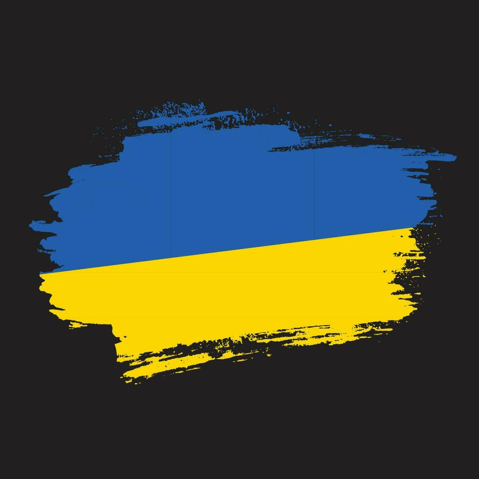 kleurrijk Oekraïne grunge vlag vector