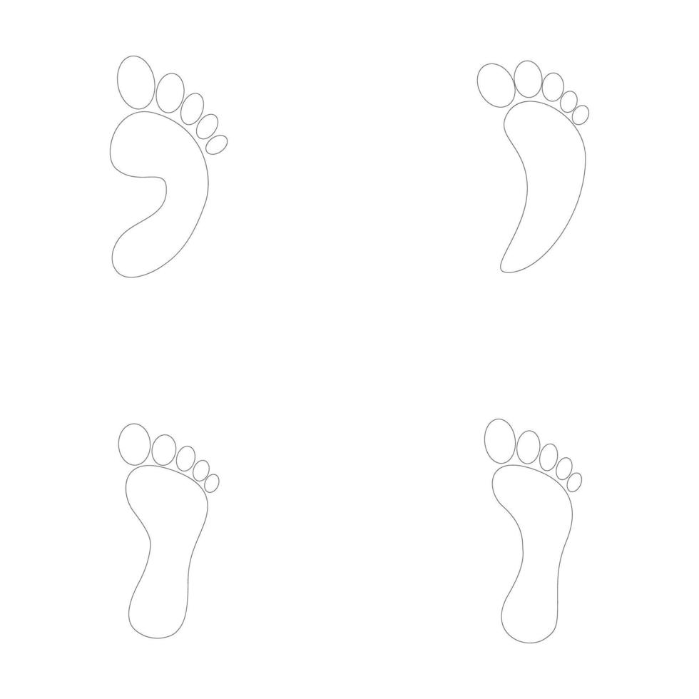 menselijk voetafdruk logo vector