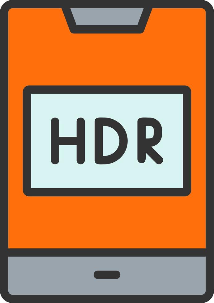 hdr vector icoon