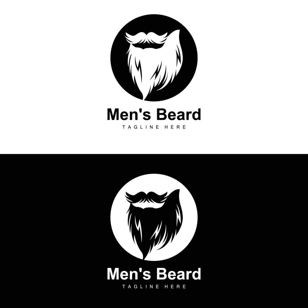 baard logo, vector kapperszaak, ontwerp voor mannetje uiterlijk, kapper, haar, mode