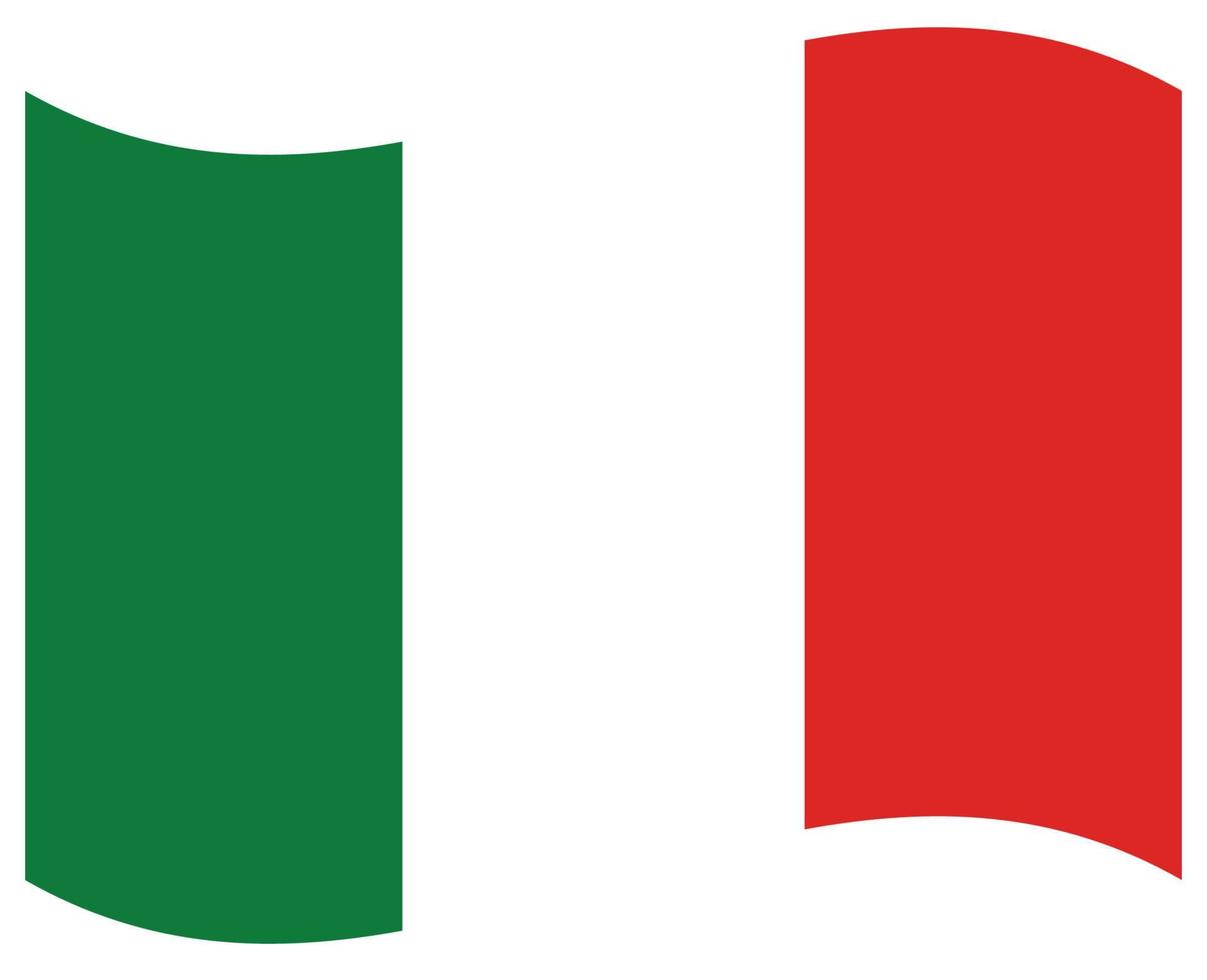 nationaal vlag van Italië - vlak kleur icoon. vector