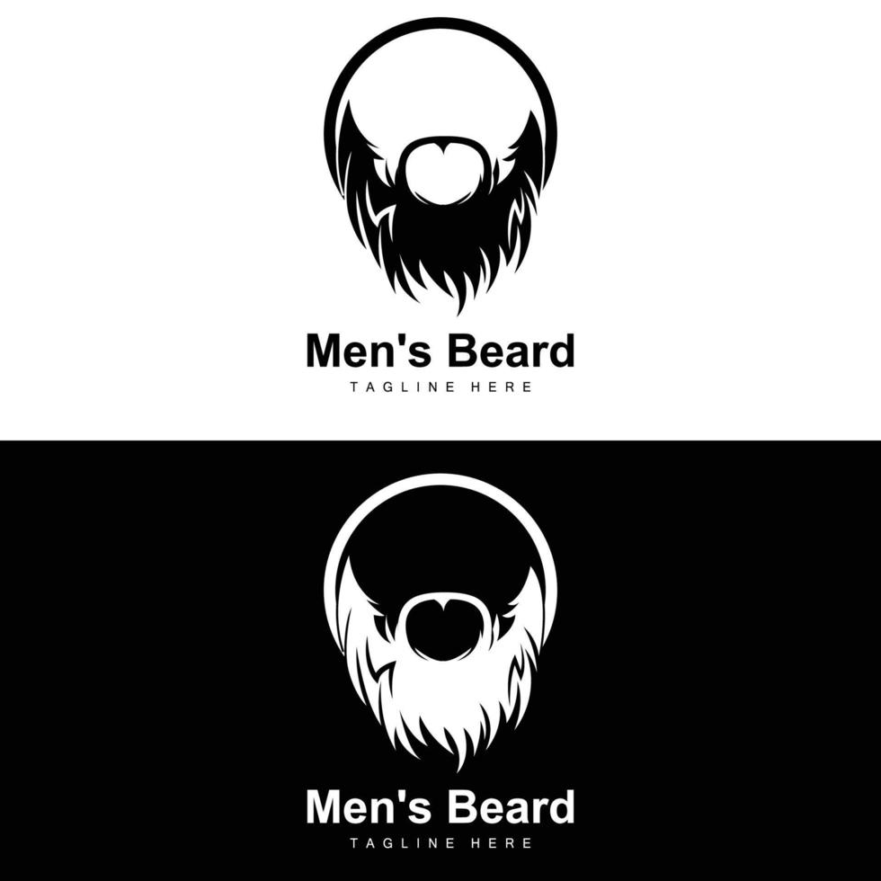 baard logo, vector kapperszaak, ontwerp voor mannetje uiterlijk, kapper, haar, mode