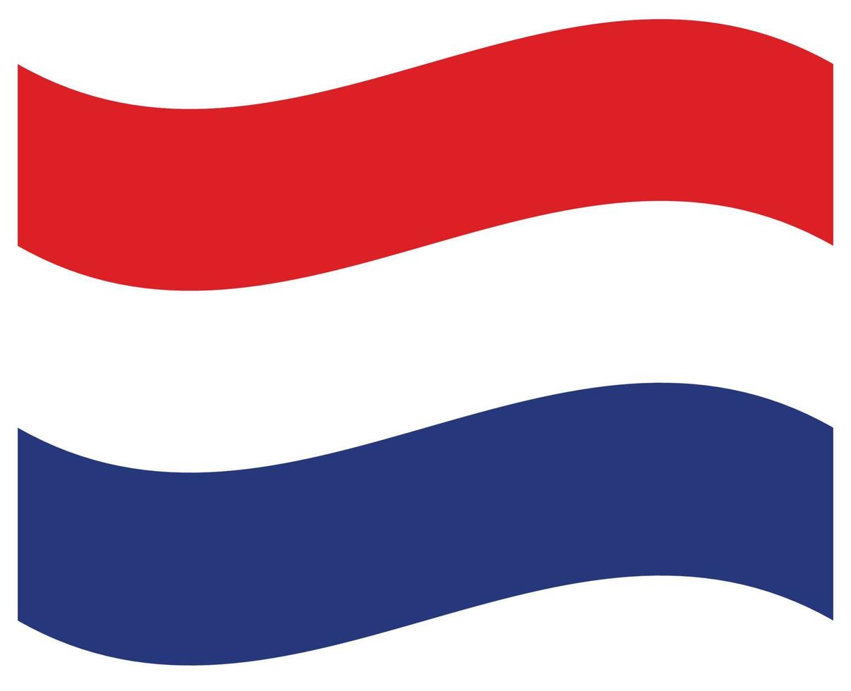 nationaal vlag van Nederland - vlak kleur icoon. vector