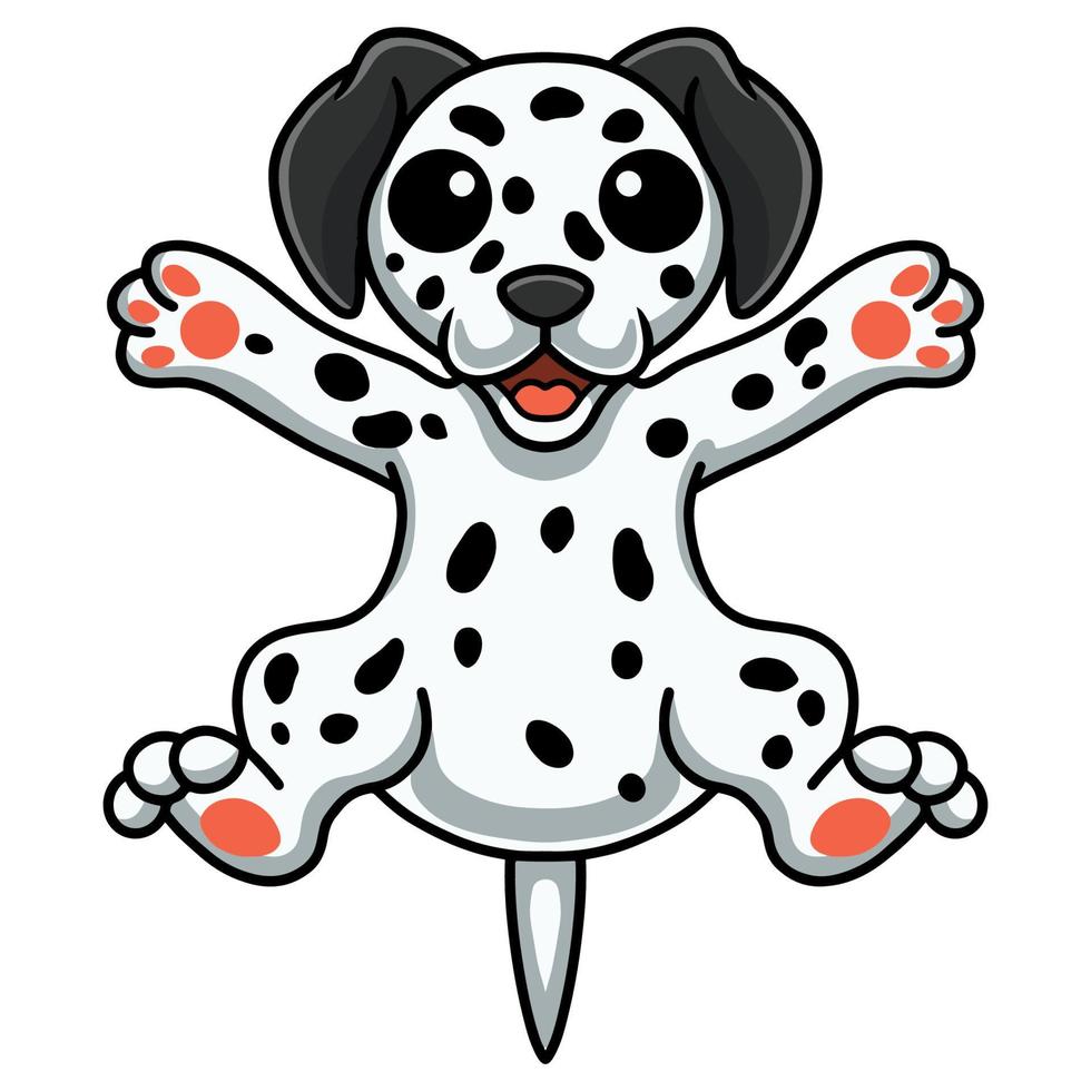 schattig weinig dalmatiër hond tekenfilm vector