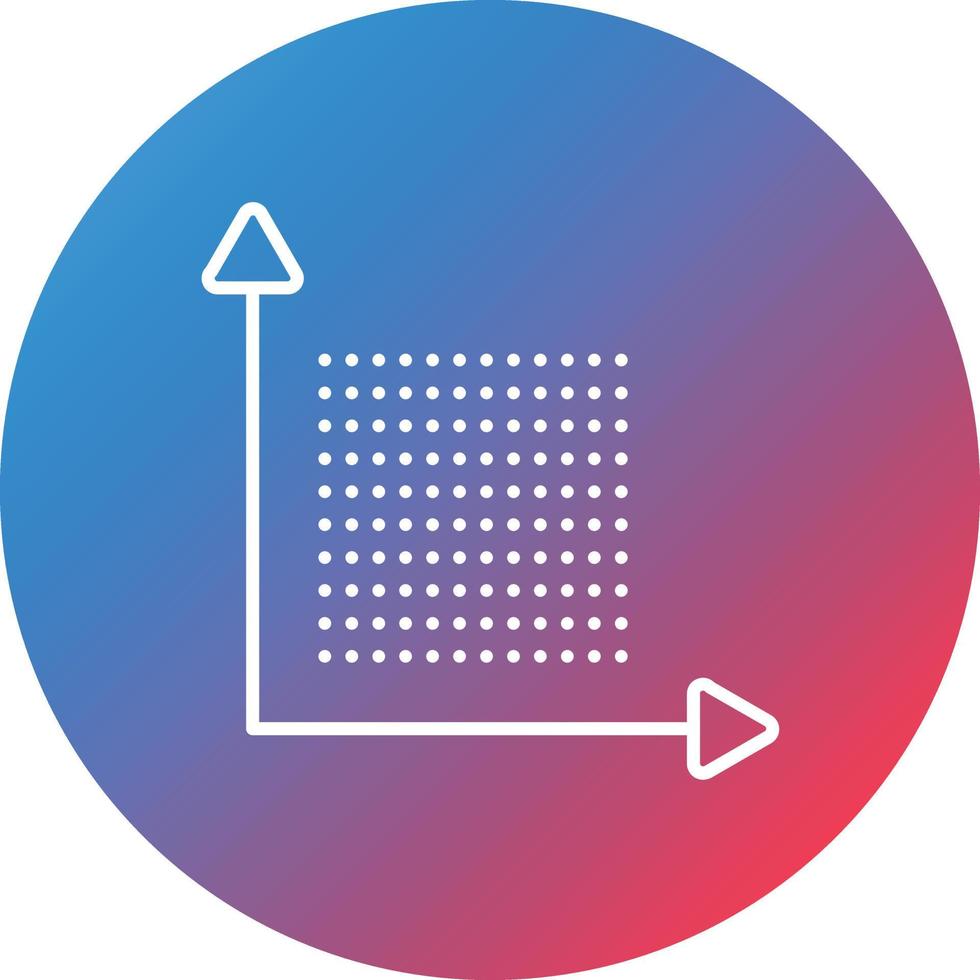 dots per inch lijn helling cirkel achtergrond icoon vector