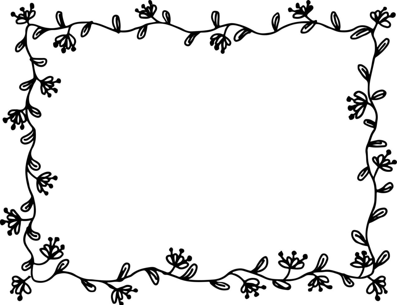 circulaire bloemen ornament vector illustratie in zwart en wit kleuren