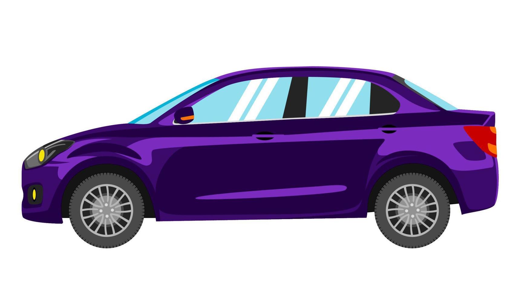 premie sedan auto vector, sedan auto vector illustratie in vlak stijl.