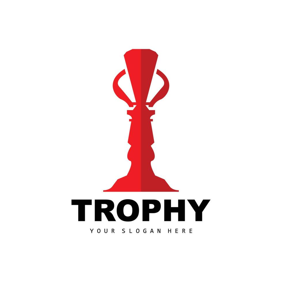 kampioenschap trofee logo, kampioen prijs winnaar trofee ontwerp, vector icoon sjabloon