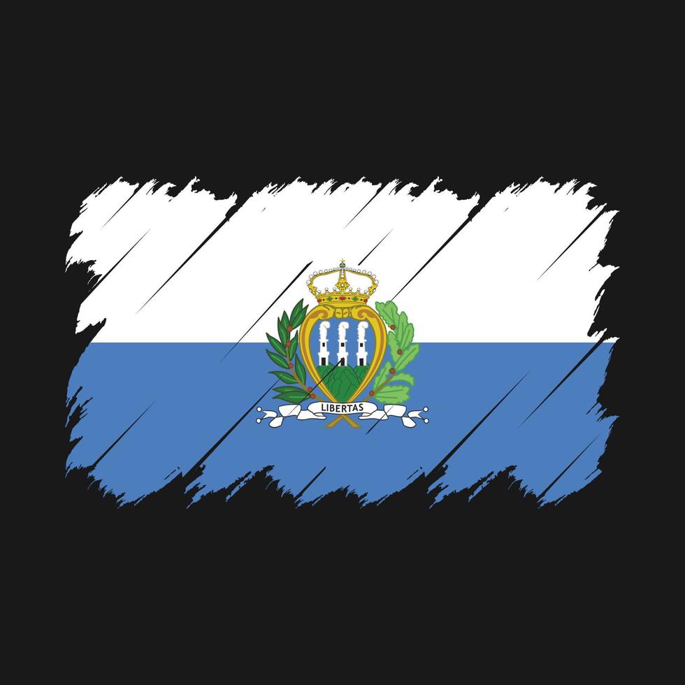 san marino vlag borstel vector