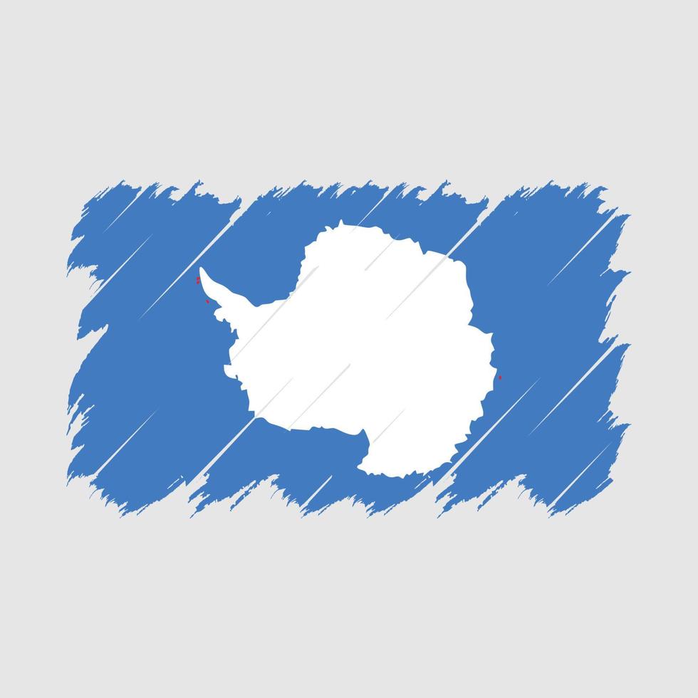 antarctica vlag borstel vector