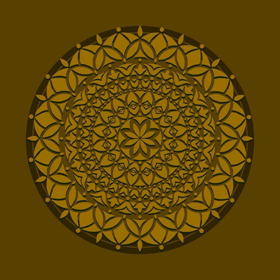 ornament mandala islamitisch, sjabloon voor allemaal soorten van uw ontwerpen, spandoeken, stickers, reclameborden, enz vector