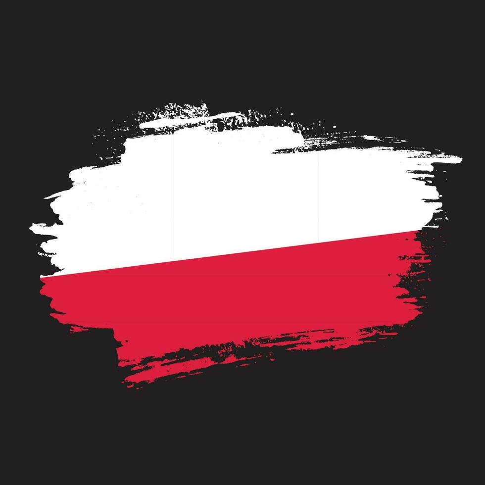 nieuw grunge structuur Polen vlag vector