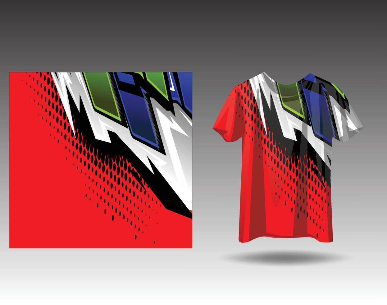 t-shirt sport- ontwerp voor racen, Jersey, wielersport, Amerikaans voetbal, gaming vector