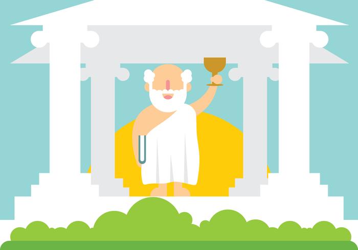 Socrates Illustratie vector
