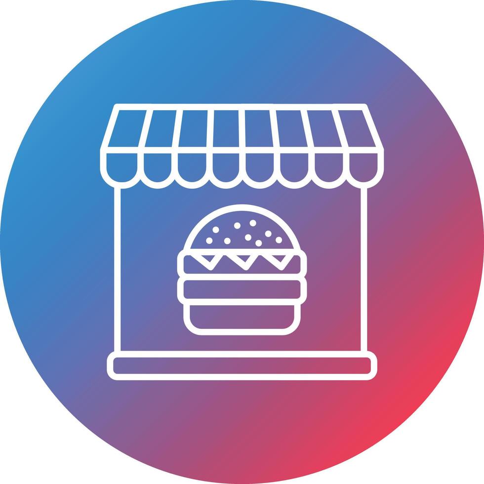 hamburger winkel lijn helling cirkel achtergrond icoon vector