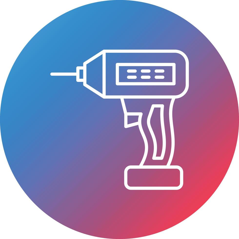 boren lijn helling cirkel achtergrond icoon vector