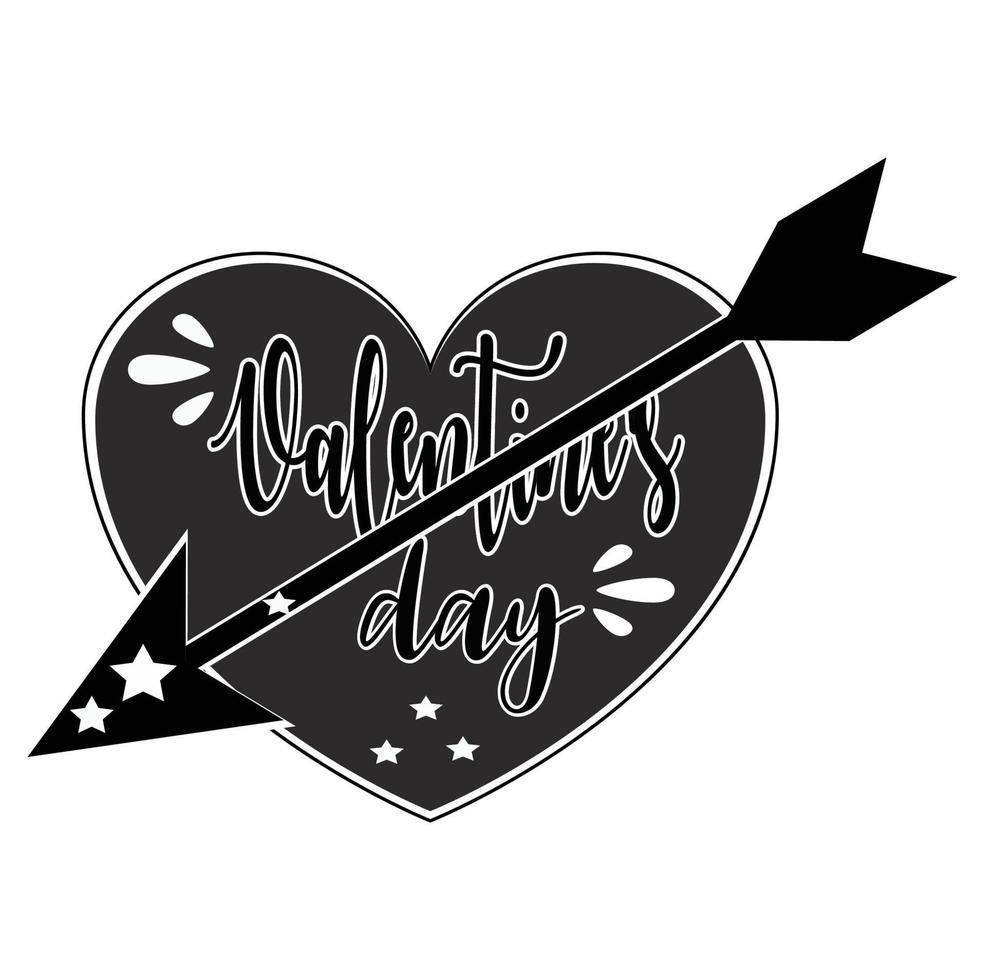 Valentijnsdag dag liefde t-shirt vector