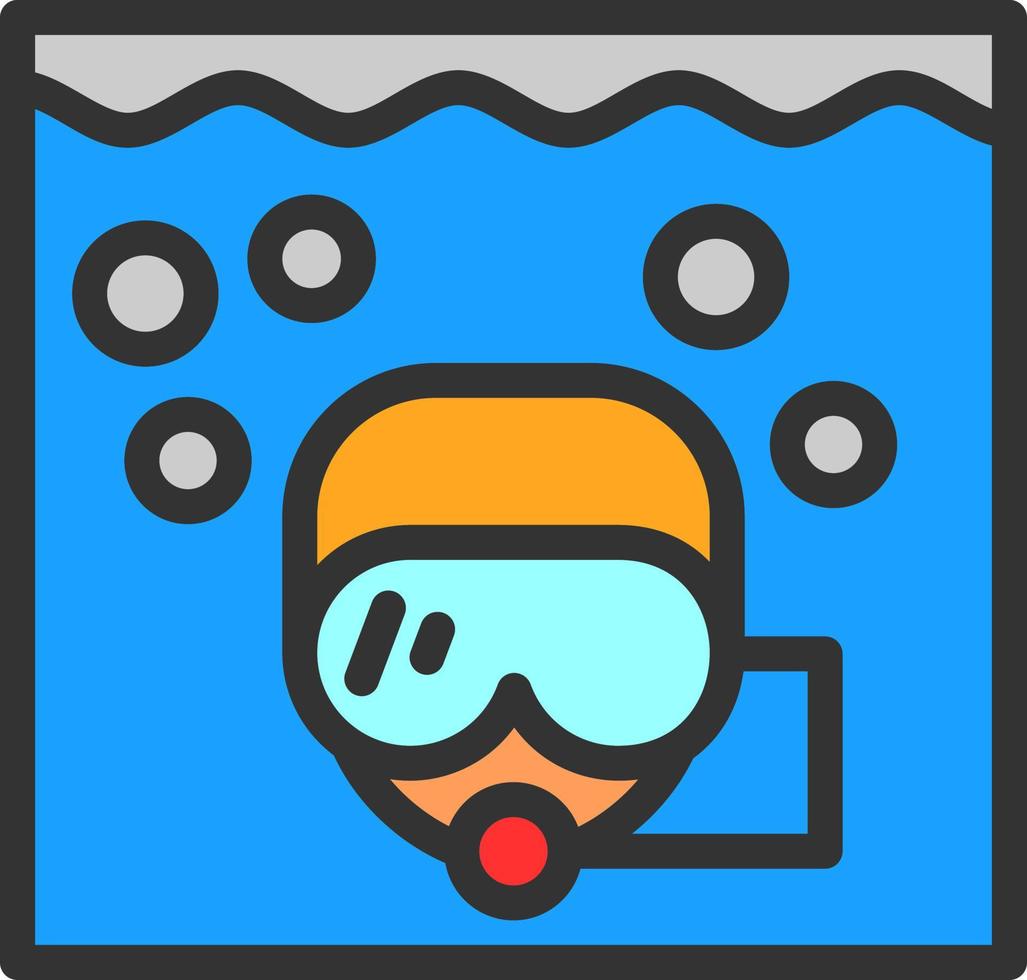 snorkelen vector icoon ontwerp