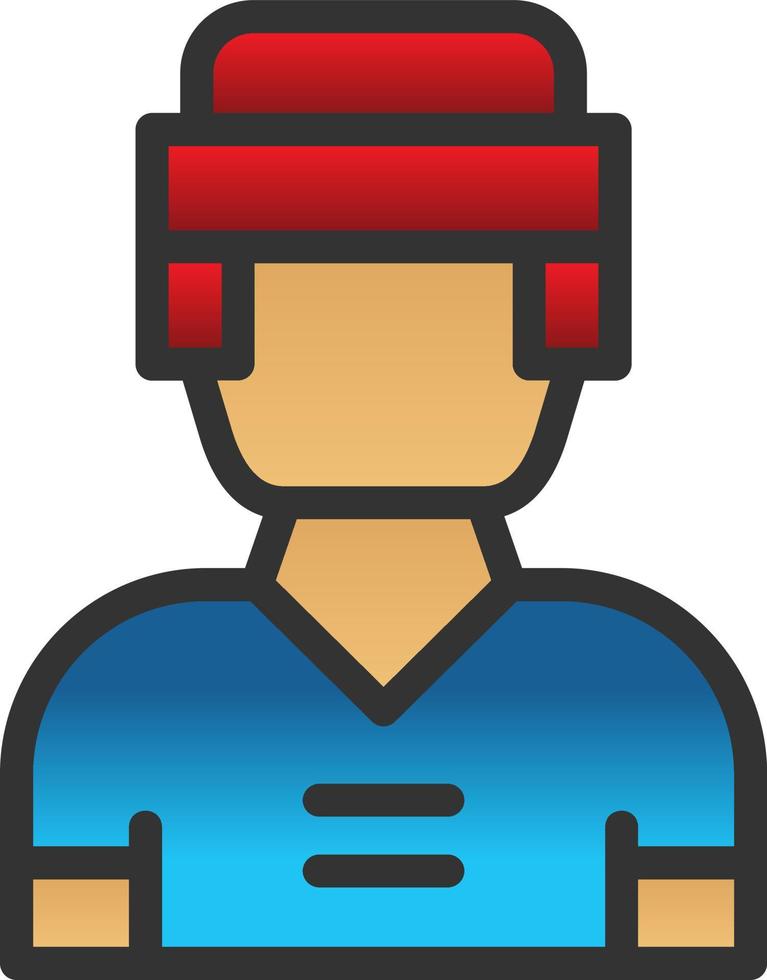 hockey speler Mens vector icoon ontwerp