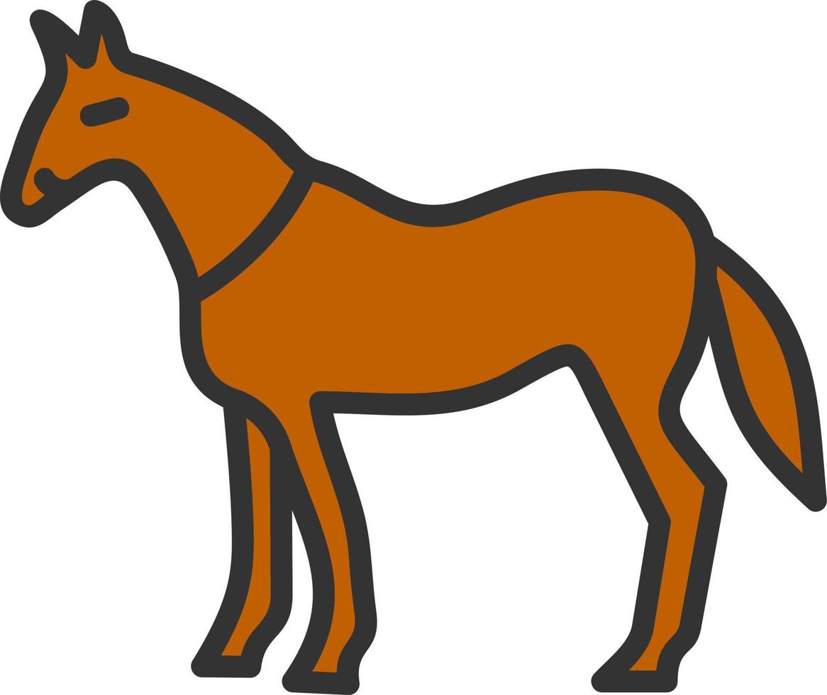 paard vector icoon ontwerp