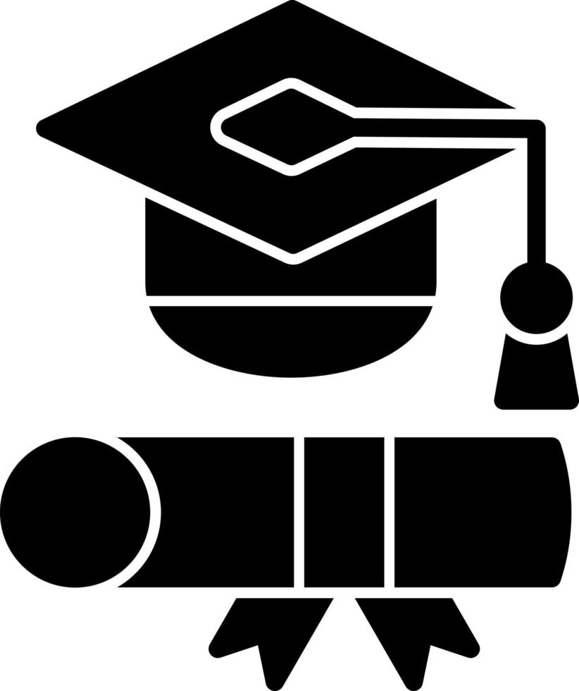 diploma uitreiking toga vector icoon ontwerp