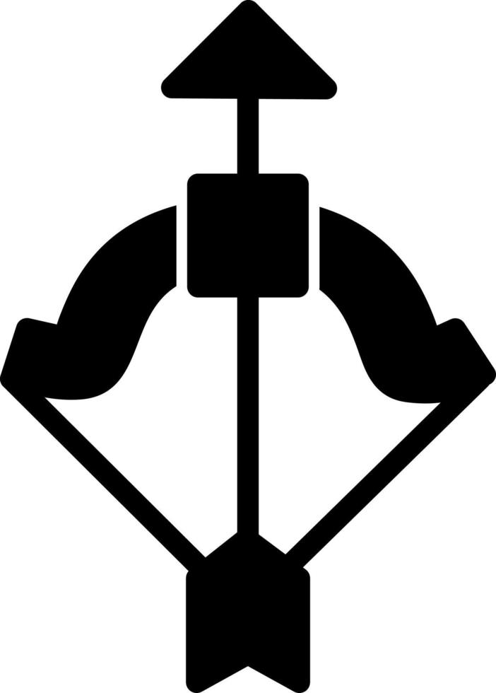 kruisboog vector icoon ontwerp
