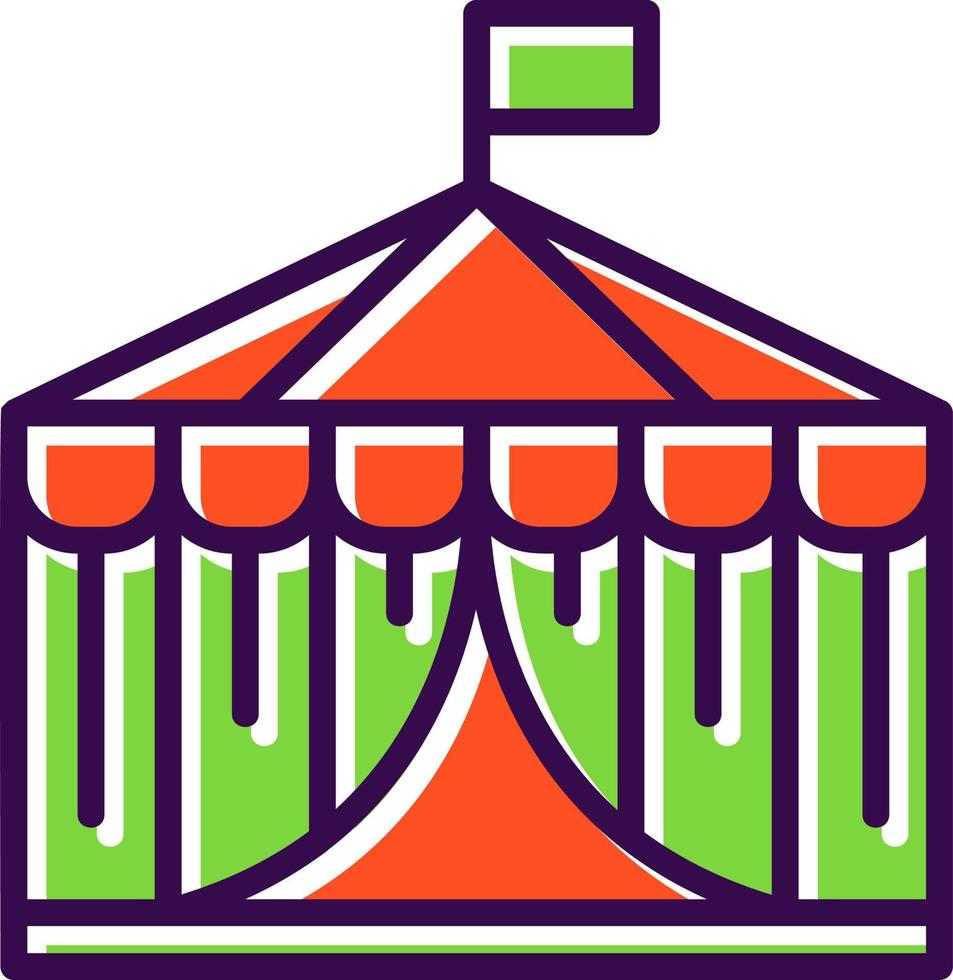 circus tent vector icoon ontwerp