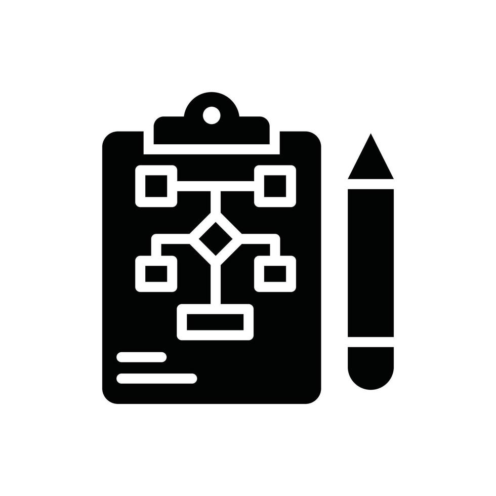 workflow .vector solide icoon bedrijf groei en investering symbool eps 10 het dossier vector