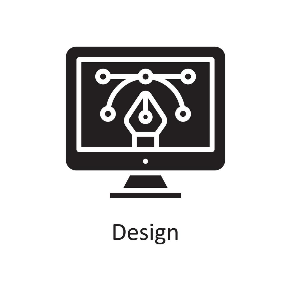 ontwerp vector solide icoon ontwerp illustratie. ontwerp en ontwikkeling symbool Aan wit achtergrond eps 10 het dossier