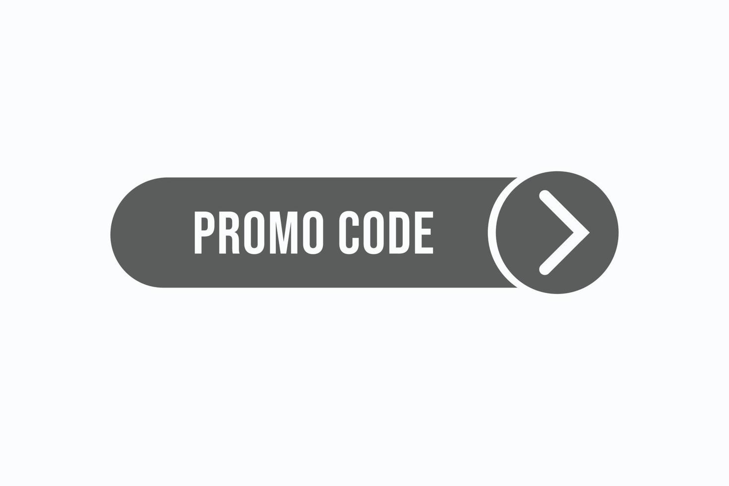 promo code knop vectoren.teken etiket toespraak bubbel promo code vector