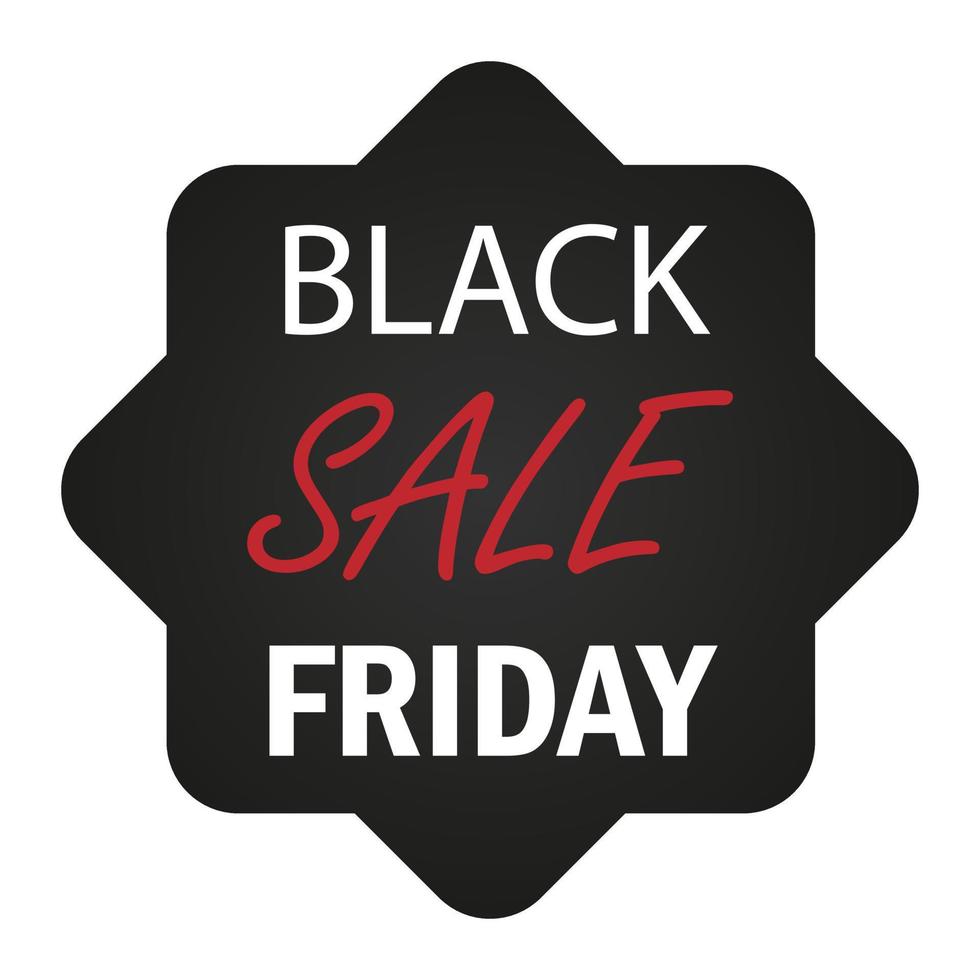 black friday icoon voor reclame, banners, folders en flyers vector