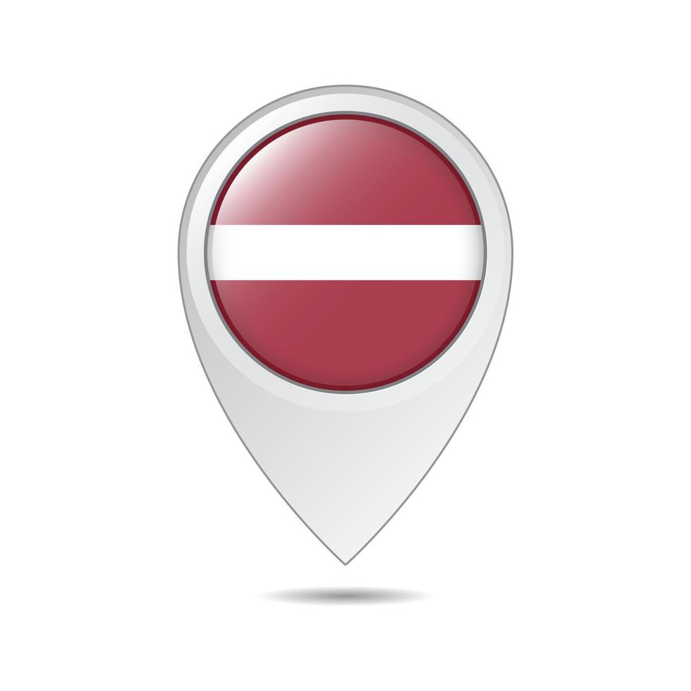 kaart plaats label van Letland vlag vector