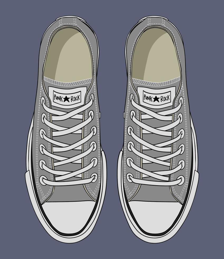 allemaal ster schoenen. de meest beroemd sneaker vector