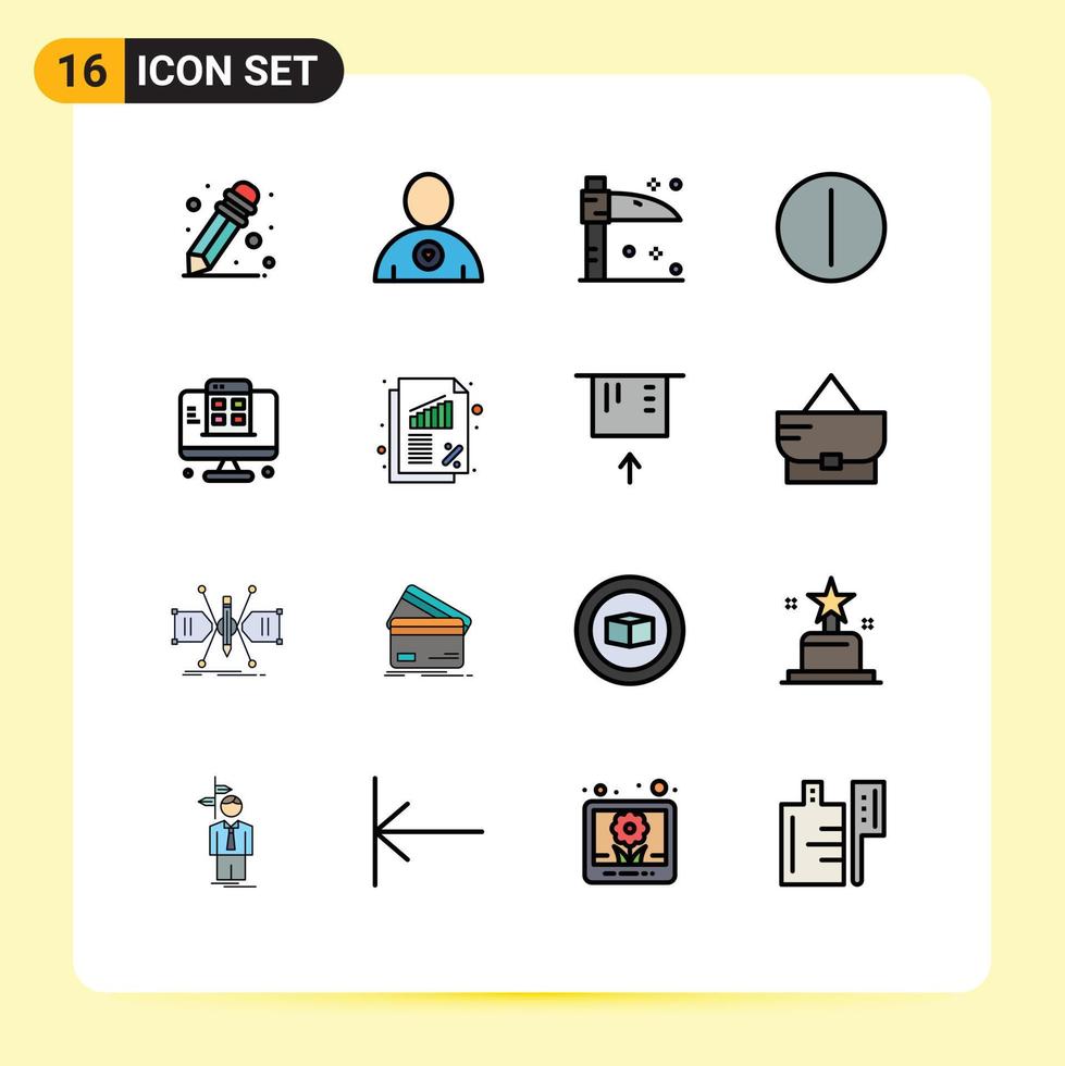 voorraad vector icoon pak van 16 lijn tekens en symbolen voor financiën bank Aan app web bladzijde bewerkbare creatief vector ontwerp elementen