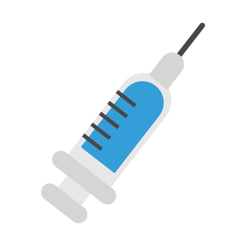 injectiespuit medisch vlak pictogrammen elementen vector