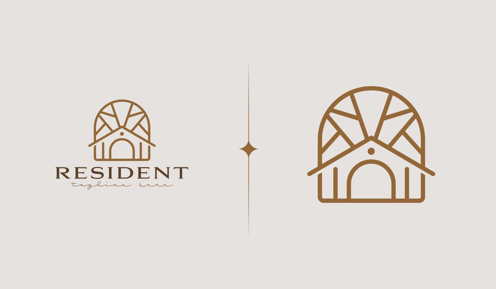 huis huis hypotheek dak architectuur logo. universeel creatief premie symbool. vector teken icoon logo sjabloon. vector illustratie