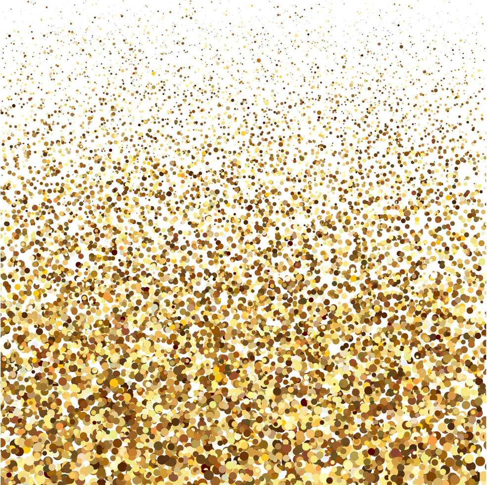 goud schitteren schijnen structuur Aan een wit achtergrond. gouden explosie van confetti. gouden abstract deeltjes Aan een wit achtergrond. geïsoleerd vakantie ontwerp elementen. vector illustratie.