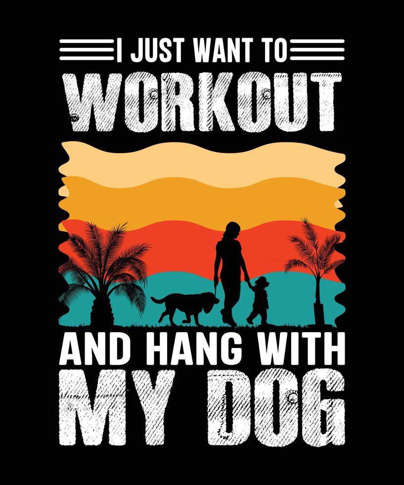 ik alleen maar willen naar training en hangen met mijn hond vector