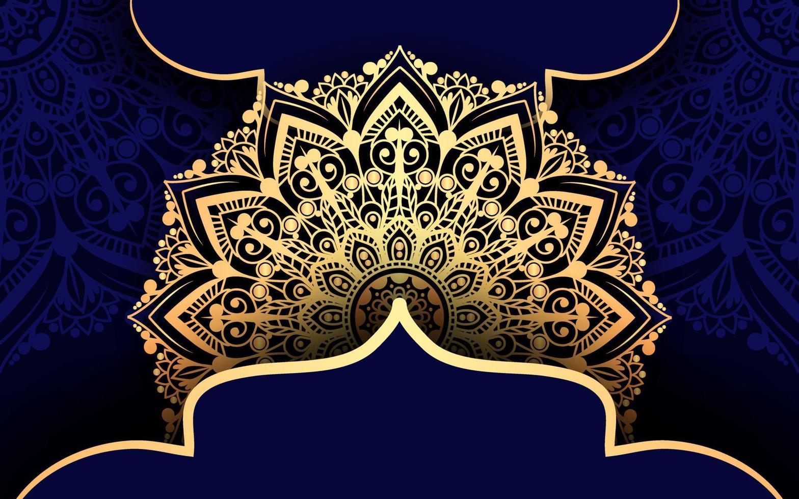 luxe mandala achtergrond vector