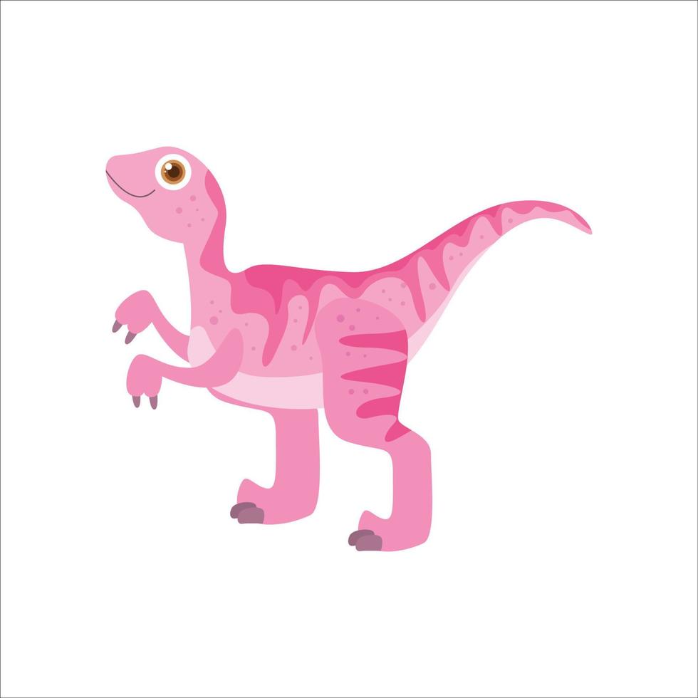 de roofdier snelheidsduivel, carnivoor en gevaarlijk dinosaurus, uitgestorven monster illustratie vector