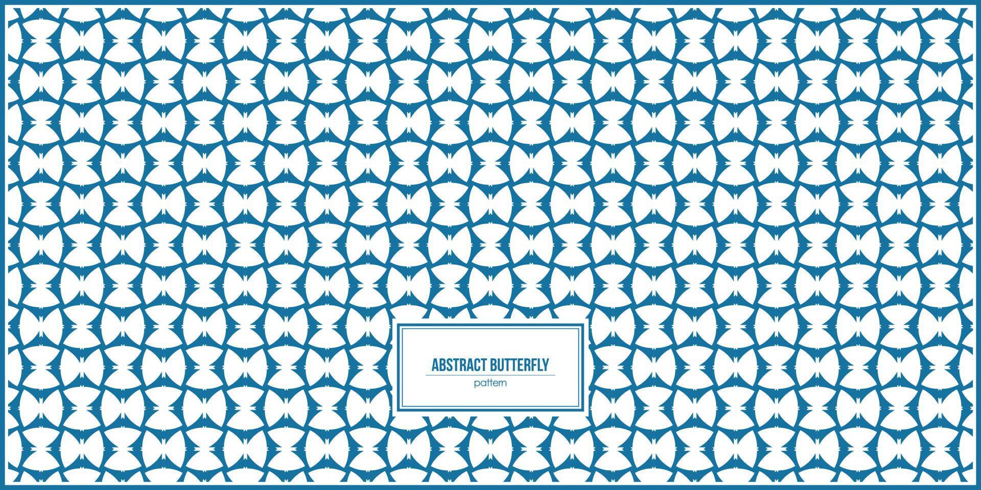 abstract vlinder patroon met gemakkelijk blauw schets vector