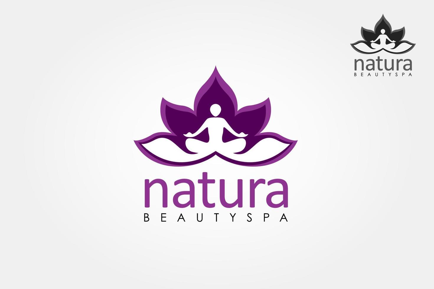 natuur schoonheid spa vector logo sjabloon. vector yoga spa pictogrammen en grafisch ontwerp, vector logo ontwerp.