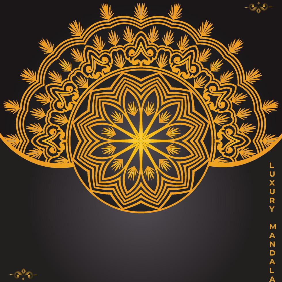 luxe sier mandala ontwerp achtergrond sjabloon vector