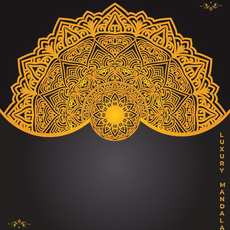 luxe sier mandala ontwerp achtergrond sjabloon vector